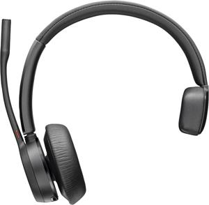 HP Poly Voyager 4310 On Ear headset Bluetooth, Kabel Mono Zwart Headset, Mono