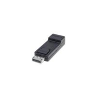 Manhattan 151993 DisplayPort Adapter [1x DisplayPort stekker - 1x HDMI-bus] Zwart UL gecertificeerd, Vergulde steekcontacten - thumbnail