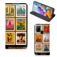 Samsung Galaxy A21s Book Cover Postzegels