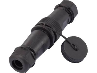 TRU COMPONENTS 1094580 Ronde connector adapter Stekker, recht, Bus, recht Totaal aantal polen: 3 1 stuk(s) TRU COMPONENTS 1094580 Ronde connector adapter Stekker, recht, Bus, recht Totaal aantal polen: 3 1 stuk(s)