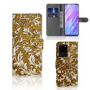 Wallet Case Samsung Galaxy S20 Ultra Barok Goud