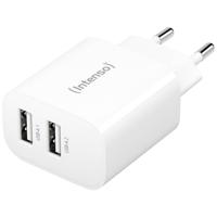 Intenso W24AA USB-oplader 24 W Binnen Uitgangsstroom (max.) 2.4 A Aantal uitgangen: 2 x USB-A - thumbnail