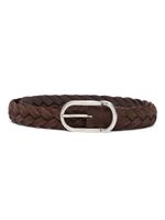 Brunello Cucinelli ceinture à design tressé - Marron