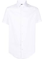 Emporio Armani chemise en popeline à manches courtes - Blanc