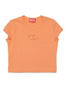 Diesel Kids haut crop Tangie à col rond - Orange