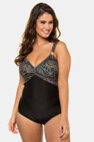 Ulla Popken Badpak, softcups, pailletten, voering voor - Grote Maten