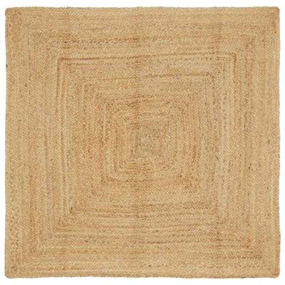 Tapijt Beige 120 x 120 cm Jute
