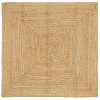 Tapijt Beige 120 x 120 cm Jute