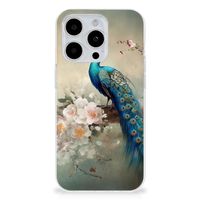 TPU Hoesje voor iPhone 15 Pro Max Vintage Pauwen