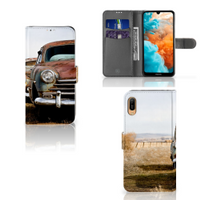 Huawei Y6 (2019) Telefoonhoesje met foto Vintage Auto - thumbnail