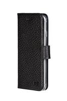 Senza Exquisite lederen portemonnee hoesje voor Apple iPhone 5/5S/SE Portemonneehouder Zwart