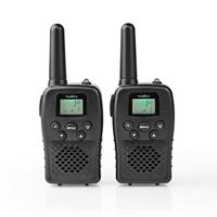 Nedis Walkietalkie-Set | 2 Handsets | Tot 10 km | Frequentiekanalen: 8 | PTT/VOX | tot 3 uur | Zwart 0.50 m Zwart