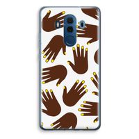 Hands dark: Huawei Mate 10 Pro Transparant Hoesje - thumbnail