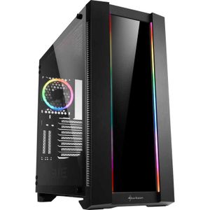 Sharkoon ELITE SHARK CA200G big tower behuizing 4x USB-A | RGB | Tempered Glass