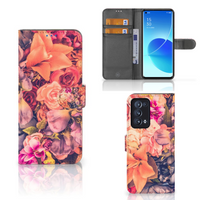 OPPO Reno 6 Pro Plus 5G Hoesje Bosje Bloemen - thumbnail