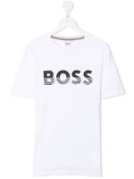 BOSS Kidswear t-shirt en coton à logo imprimé - Blanc