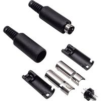 Mini DIN mannelijk, recht BKL Electronic 0204005 Aantal polen (nummer): 7 zwart 1 pc(s)
