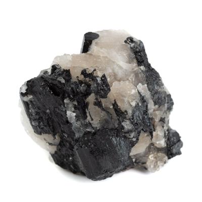 Ruwe Zwarte Toermalijn in Matrix Edelsteen 60 - 80 mm Ruwe Zwarte Toermalijn in Matrix Edelsteen 60 - 80 mm