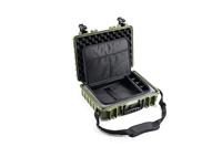 B&W International B&W Outdoor Transportkoffer, type 5040, brons groen, met laptoptas, waterdicht conform IP67-certificering, stofdicht, onbreekbaar en onverwoestbaar, Brons Groen, Typ 5040 - Innenmaß