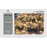 Kerstverlichting - 1152 leds - warm wit - 7 meter - clusterverlichting