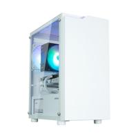 Kast+Medium+Toren+ATX+Zalman+T4+Plus+met+paneel+vitr%C3%A9+%28Wit%29