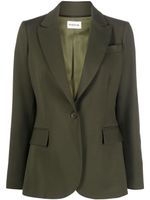 P.A.R.O.S.H. blazer boutonné à revers pointus - Vert