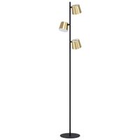 Eglo Staande lamp Altamira zwart/goud GU 10