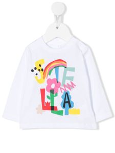 Stella McCartney Kids t-shirt à logo imprimé - Blanc