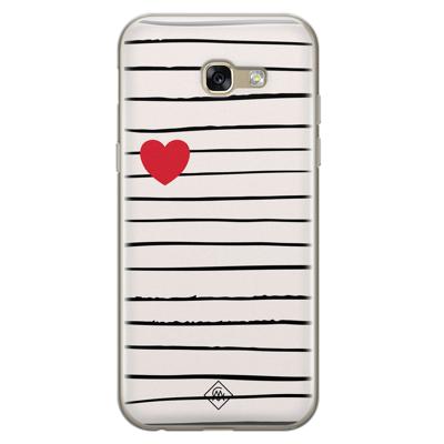 Samsung Galaxy A5 2017 siliconen hoesje - Heart queen Samsung Galaxy A5 2017 siliconen hoesje - Heart queen