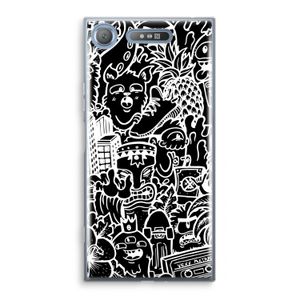 Vexx Black Mixtape: Sony Xperia XZ1 Transparant Hoesje