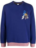 Paul Smith sweat en coton biologique à logo brodé - Bleu