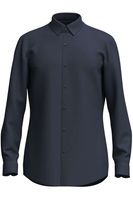 BOSS Slim Fit Overhemd donkerblauw, Effen