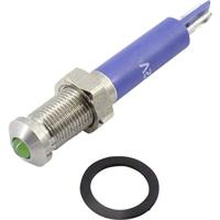 TRU Components Led-indicator, 6 mm, 24 V, Domed Head Green