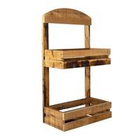 Clayre & Eef Wandrek 40x20x70 cm Bruin Hout Rechthoek Muurrek