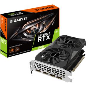 Gigabyte Nvidia GeForce RTX 3050 Videokaart WINDFORCE OC 6 GB GDDR6-SDRAM PCIe x16 DisplayPort, HDMI