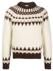 Saint Laurent pull en maille Fair Isle - Tons neutres