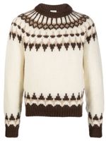 Saint Laurent pull en maille Fair Isle - Tons neutres - thumbnail