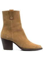 Maje bottines d'inspiration Western 75 mm - Tons neutres