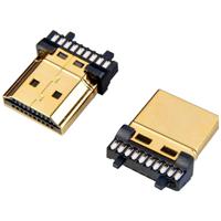 Lyndahl LKHDMICON19 HDMI-connector Aantal polen: 19 Goud 1 stuk(s)