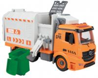 Toi Toys vuilniswagen 37 x 24,5 cm oranje/wit 4 delig S