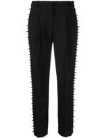 Roberto Cavalli pantalon court à détails de clous - Noir