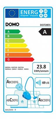 Domo DO7285S stofzuiger 3 l Cilinderstofzuiger Droog 700 W Stofzak