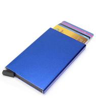 DSTRCT Figuretta - Cardholder blauw metallic Blauw Aluminium Pasjeshouders