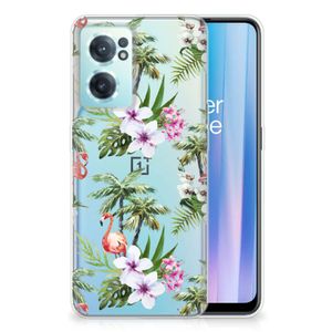 OnePlus Nord CE 2 5G TPU Hoesje Flamingo Palms