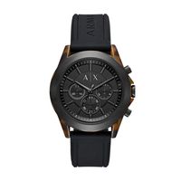 Horlogeband Armani Exchange AX2610 Silicoon Zwart 22mm - thumbnail