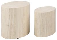 Salontafel Set van 2 Finn Beige MDF - Giga Living