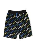 Kenzo Kids short à logo imprimé - Noir