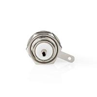 PL259-Connector - Recht - Female - Vernikkeld - 75 Ohm - Chassis - Diameter kabelinvoer: 5.0 mm - Metaal - Zilver - 25 Stuks - Polybag