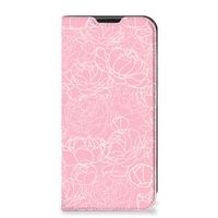 Samsung Galaxy Xcover 6 Pro Smart Cover White Flowers - thumbnail