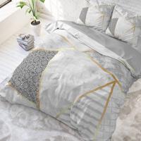 DreamHouse Bedding Graphic - Wit Lits-jumeaux (240 x 220 cm + 2 kussenslopen) Dekbedovertrek